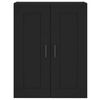 vidaXL Wall Mounted Cabinet Black 69.5x34x90 cm Engineered Wood