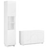 vidaXL Bathroom Cabinet Set 2 pcs White Engineered Wood