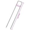 vidaXL Ground Pegs U Shape 50 pcs 20x4 cm Galvanised steel