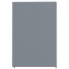 vidaXL Wheelie Bin Storage for Single Bin Grey 69x79x117 cm Steel