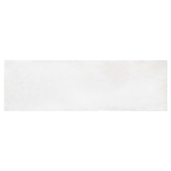 vidaXL Faux Rabbit Fur Rug Olite White 80 x 250 cm Polyester