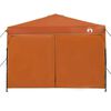vidaXL Pop-up Canopy Tent Orange 300 x 300 cm Fabric