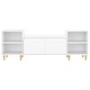 vidaXL TV Cabinet High Gloss White 160x35x55 cm Engineered Wood