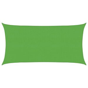 vidaXL Sunshade Sail 2 x 6 m HDPE Rectangular Light Green