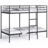 vidaXL Bunk Bed without Mattress Black 100x190 cm Steel