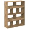 vidaXL Bookcase Artisan Oak 100x33x125.5 cm Engineered Wood
