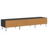 vidaXL TV Cabinet Black oak 150 x 36 x 30 cm Engineered wood