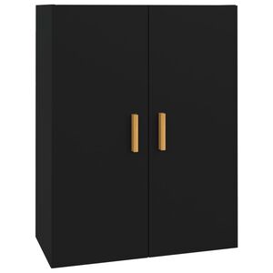 vidaXL Hanging Wall Cabinet Black 69.5x34x90 cm