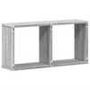 vidaXL Wall Cabinet 60x16x30 cm Grey Sonoma Engineered Wood