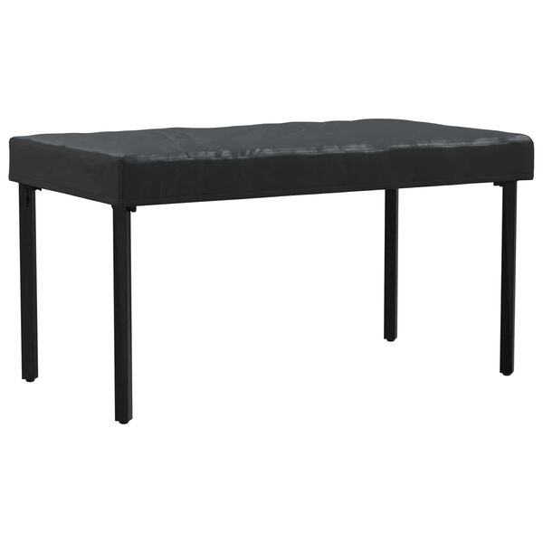 vidaXL Table Cover Plain Black 142 x 82 x 15 cm Fabric