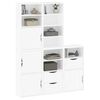 vidaXL Side Cabinets 5 pcs "ODDA" White 40x24x79 cm Solid Wood Pine