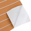 vidaXL Boat Mat Striped Brown with White 240 x 90 x 0.5 cm EVA