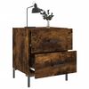 vidaXL Bedside Cabinet Smoked Oak 40x35x47.5 cm Engineered Wood