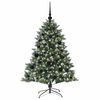 vidaXL Artificial Christmas Tree with 150 LEDs Green 85 x 85 x 120 cm
