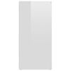 vidaXL Sideboard High Gloss White 80x36x75 cm Engineered Wood