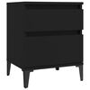 vidaXL Bedside Cabinet Black 40x35x50 cm