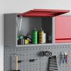 vidaXL Tool Cabinet with Storage Red and Grey 50 x 25 x 35 cm