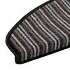 vidaXL Self-adhesive Stair Mats 15 pcs Anthracite 65 x 21 x 4 cm