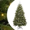 vidaXL Artificial Christmas Tree Green 240 cm PVC and Metal