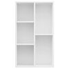 vidaXL Book Cabinet/Sideboard White 50x25x80 cm Engineered Wood