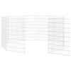 vidaXL Free Range Animal Enclosure 10-Panel 54x80 cm Galvanised Iron