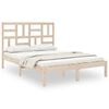 vidaXL Bed Frame without Mattress Solid Wood 150x200 cm