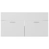 vidaXL Sink Cabinet White and Sonoma Oak 90x38.5x46 cm Engineered Wood