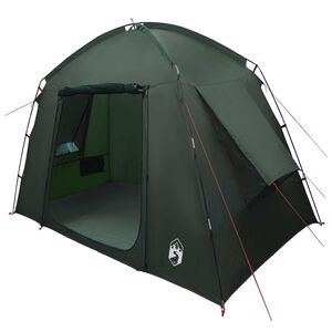 vidaXL Cabin Tent 3-Person Army Green Polyester