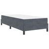 vidaXL Box Spring Bed with Mattress Dark Grey 80 x 210 cm Fabric