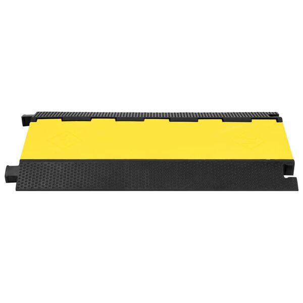 vidaXL Cable Protector Ramp with 5 Channels 90 cm Rubber