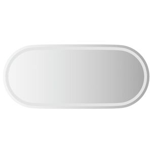 vidaXL LED Bathroom Mirror 100x45 cm Oval