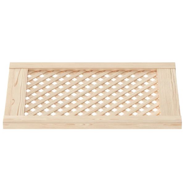 vidaXL Cabinet Doors Lattice Design 2 pcs 39.5x61.5 cm Solid Wood Pine