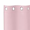 vidaXL Blackout Curtains with Rings 2 pcs Baby Pink 225 x 140 cm
