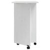 vidaXL Rolling Cabinet with Desk MOSS White Solid Wood Pine