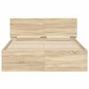 vidaXL Bed Frame without Mattress Sonoma Oak 120x200 cm