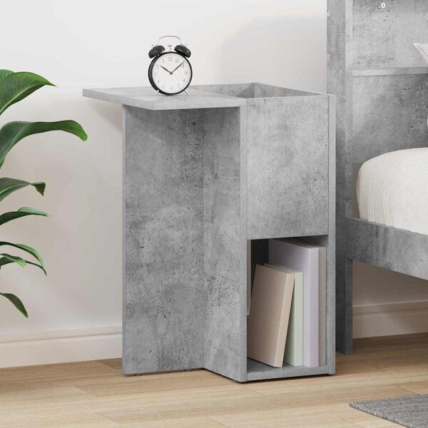 vidaXL End Table Concrete Grey 35 x 40 x 55 cm Engineered Wood