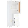 vidaXL Highboard White 69.5x34x180 cm Engineered Wood