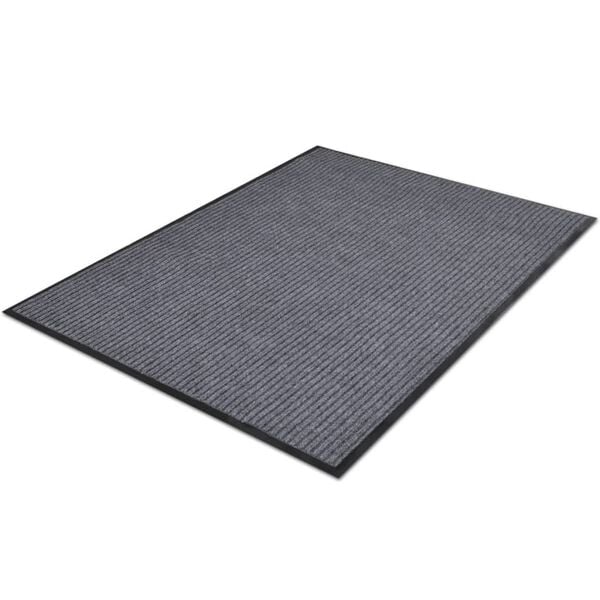 vidaXL Door Mat Grey 90 x 120 cm PVC