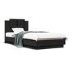 vidaXL Bed Frame with LED without Mattress Black 100x200 cm