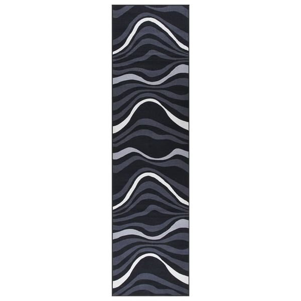 vidaXL Carpet Runner Black 80x350 cm