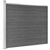vidaXL Fence Panel Set WPC 353x146 cm Black