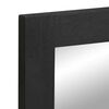 vidaXL Bathroom Mirror Black 50x70x2.5 cm Engineered Wood and brass