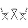 vidaXL Folding Bistro Set 3 pcs Anthracite Steel
