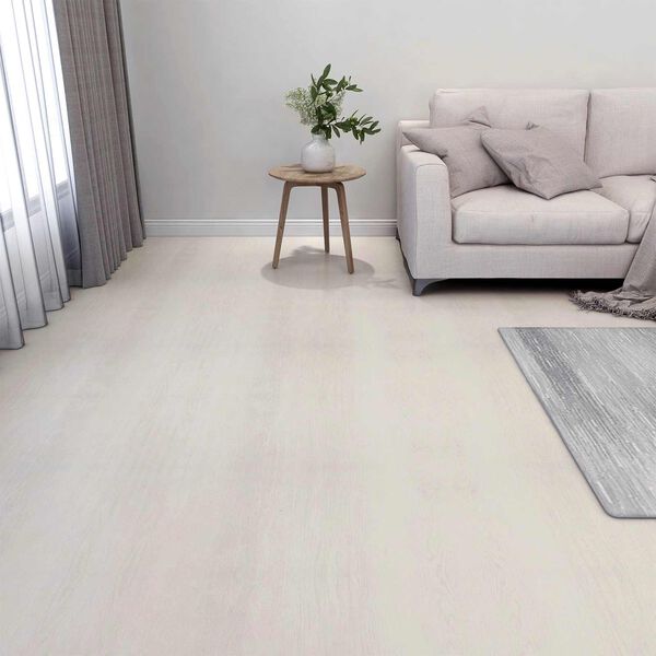 vidaXL Flooring Planks 55 pcs Beige 5.11 m&sup2; PVC