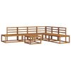vidaXL Outdoor Sofa Set 7 Piece Natural Solid Acacia Wood