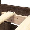 vidaXL Bed Frame with Headboard without Mattress Brown Oak 200x200 cm