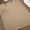 vidaXL Rug ZIZUR 240x240 cm Jute Look Indoor and Outdoor