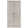 vidaXL Shoe Cabinet Concrete Grey 55x35x108 cm Engineered Wood