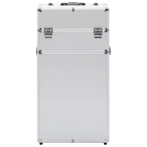 vidaXL Make-up Trolley Aluminium Silver