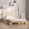 vidaXL Bed Frame without Mattress 90x190 cm Single Solid Wood Pine Single